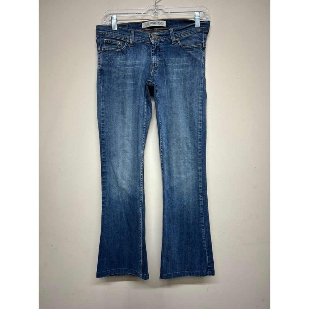 Express Womens Bootcut Jeans Size 4 Regular‎ Medium Wash Stretch Denim